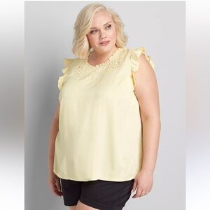 Lane Bryant Embroidered Tank‎